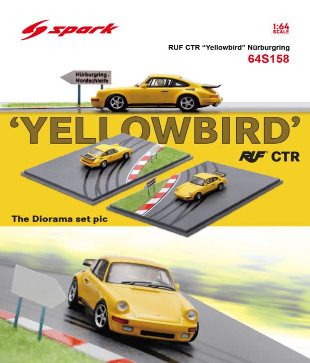 [予約]Spark(スパーク) 1/64 (ダイキャスト製) RUF CTR Prototype N?rburgring (With special base)