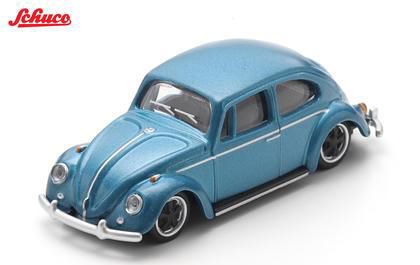 [予約]Schuco(シュコー) 1/64 (ダイキャスト製) 1965 VW Beetle Lowrider, metallic-blue