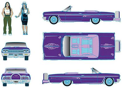 M5 Machines 1/64 (ダイキャスト製) 1964 シボレー インパラ SS