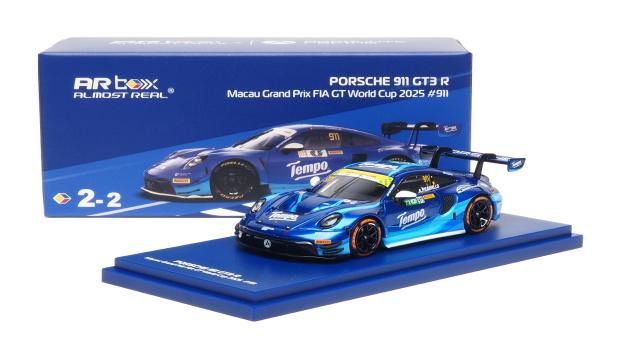 ALMOST REAL 1/64 (ダイキャスト製) Porsche 911 GT3 R - Macau FIA GT World Cup 2025 #911