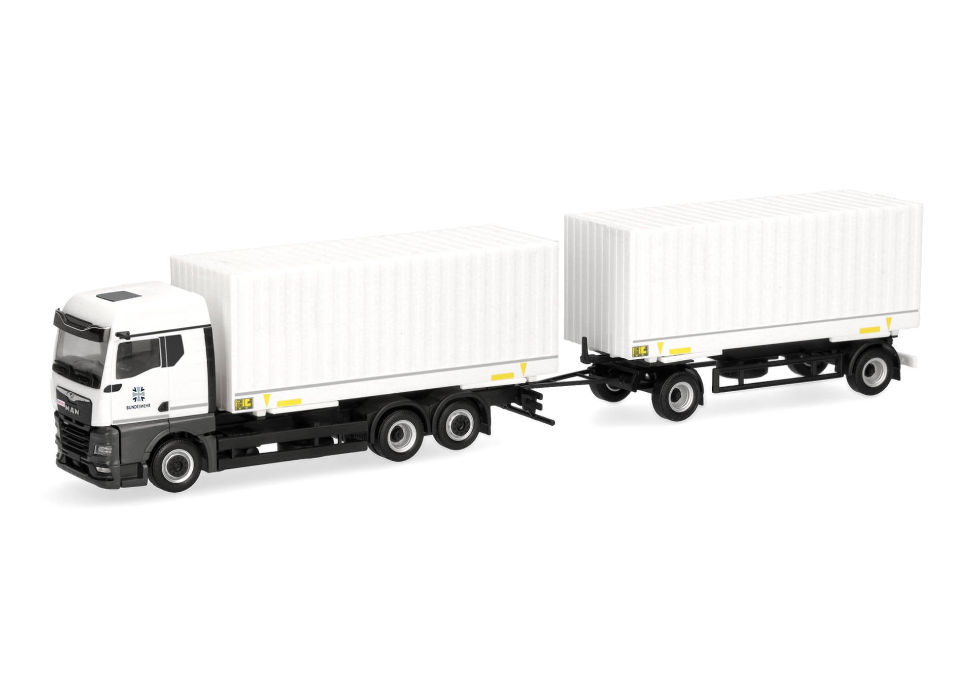 [予約]herpa Cars&Trucks 1/87 (プラスチック製) MAN TGX GM 交換式ボックス トラック "ドイツ連邦軍自動車教習所"