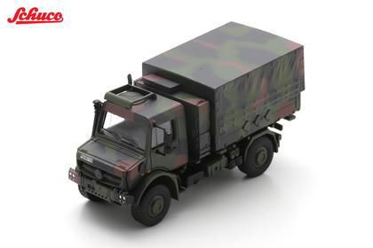 [予約]Schuco(シュコー) 1/87 (ダイキャスト製) 2010 LKW 2t h?mS Unimog U5023, camouflage