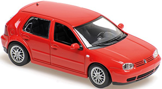 [予約]MAXICHAMPS(マキシチャンプス) 1/43 (ダイキャスト製) フォルクスワーゲン ゴルフ IV 1999 レッド ※再受注
