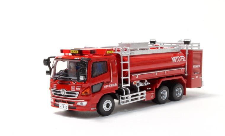 ACTCAR（アクトカー）1/64 (ダイキャスト製) 水戸市消防局 大型水槽車（桜水）Limited 800pcs