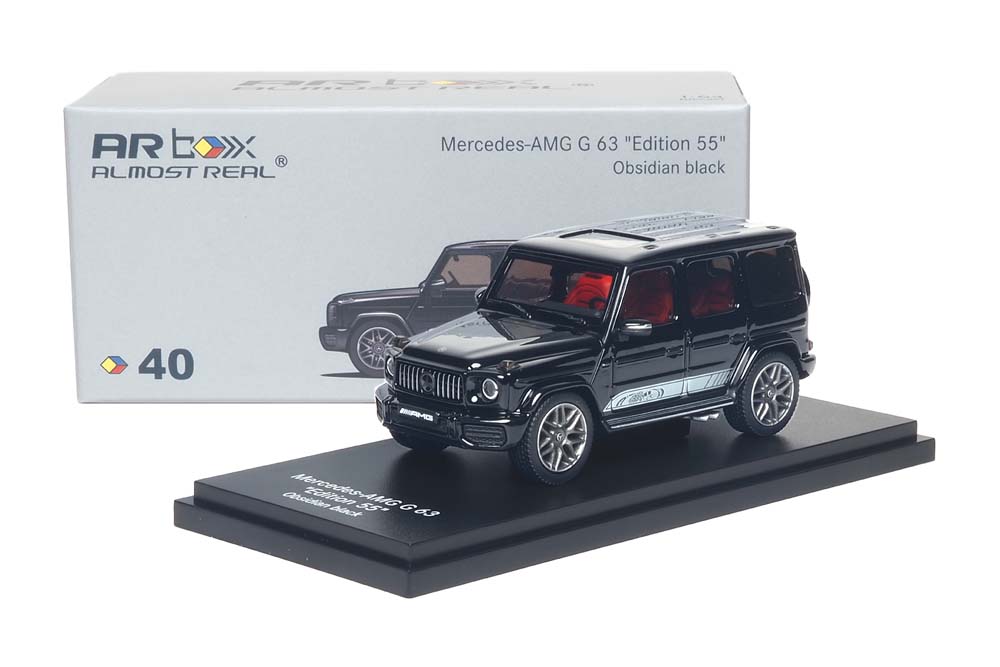 [予約]ALMOST REAL 1/64 (ダイキャスト製) Mercedes-AMG G 63 Edition 55 2022 オブシディアンブラック 