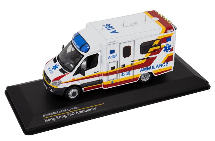 TINY（タイニー） Tiny 1/43 メルセデスベンツ スプリンター 香港消防局 救急車 (A186)