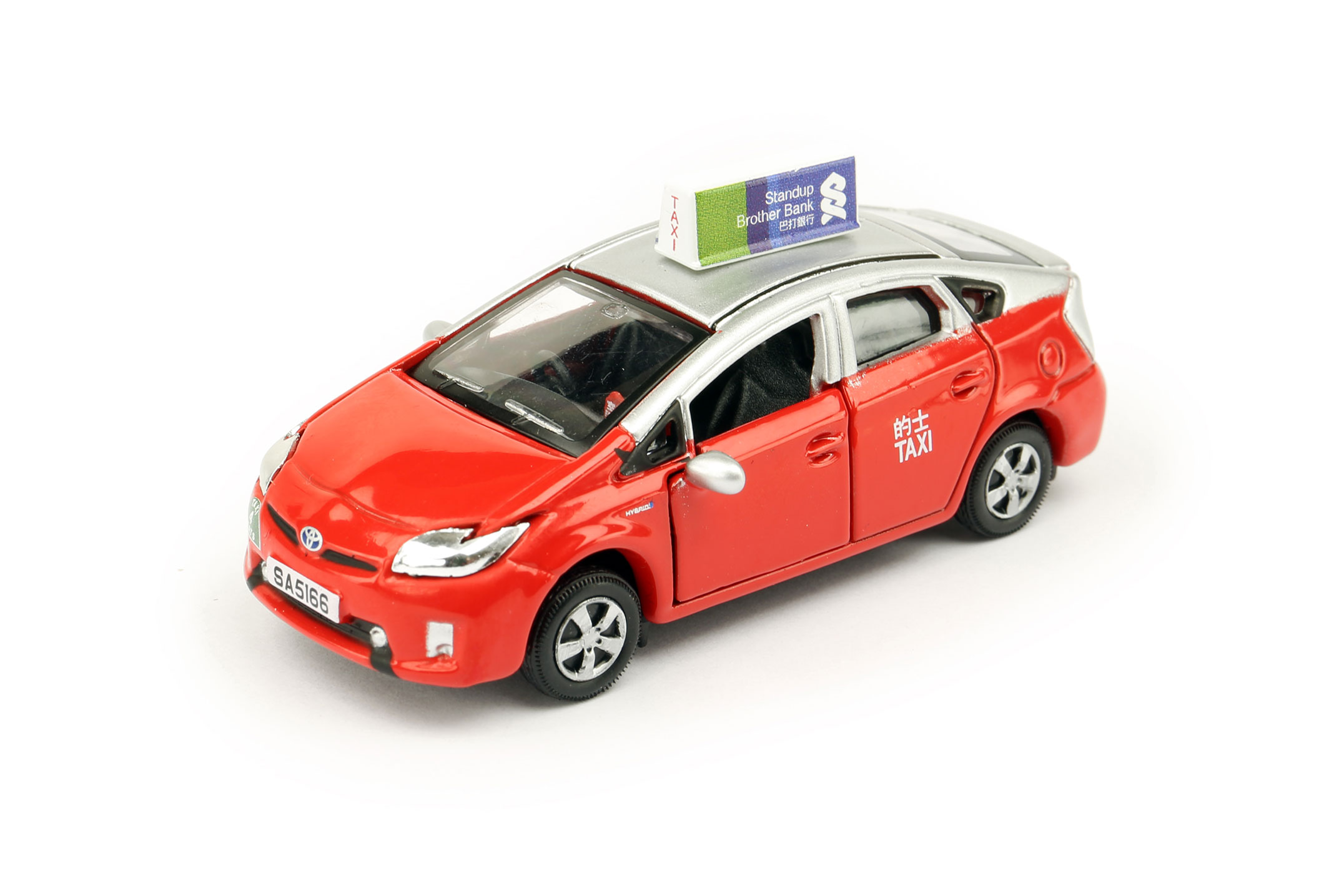 お1人様5個まで Tiny タイニー No 09 トヨタ プリウス タクシー 赤 前ドア開閉可能 再入荷 ガリバー