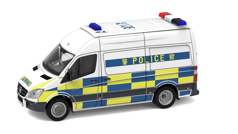 TINY（タイニー）Tiny City No.43 メルセデスベンツ スプリンター (high-roof) 交通警察車両 (AM8213)