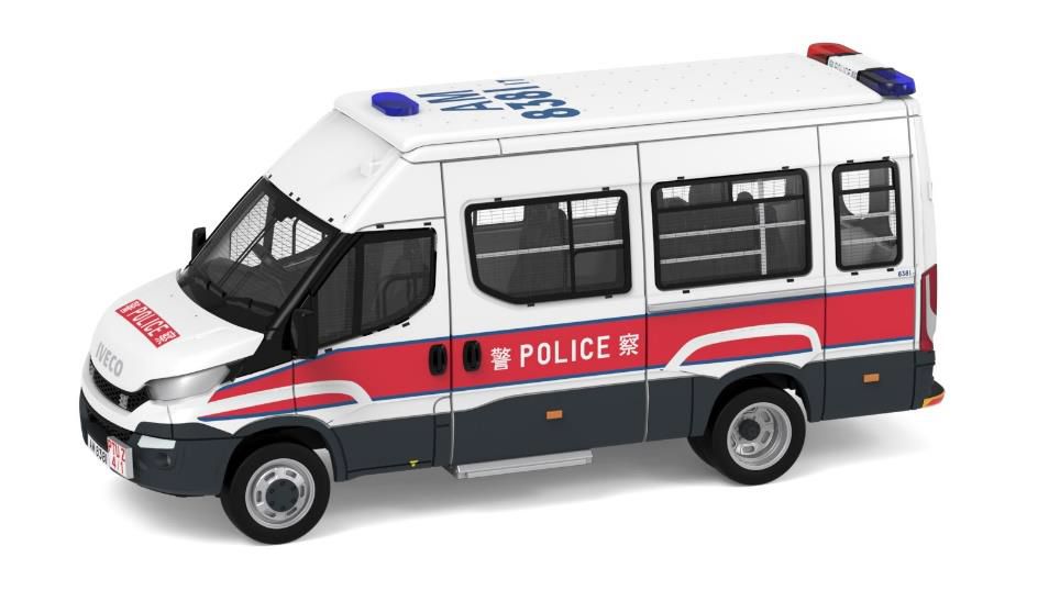 tiny VW Caddy (AM8185) 香港警察 会員限定 Tiny 1:64 Volkswagen Caddy: Hong Kong Police