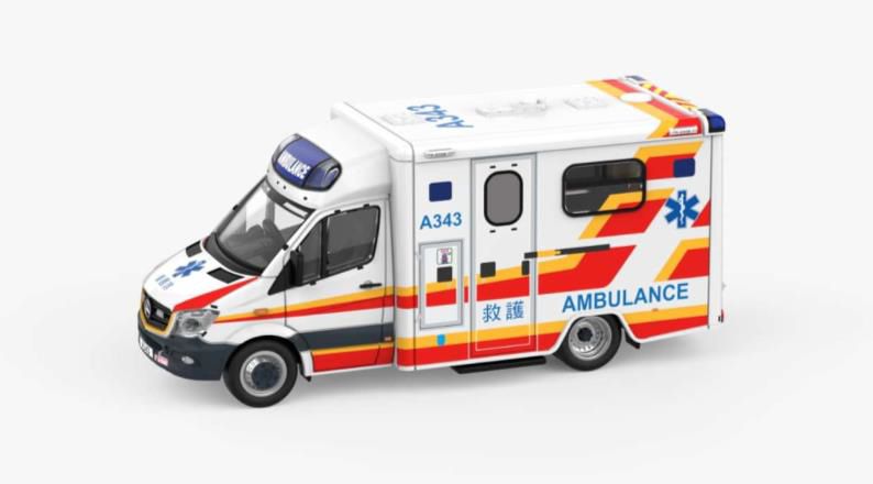 [予約]TINY(タイニー) Tiny City (ダイキャスト製) メルセデスベンツ スプリンター 救急車 (A343)