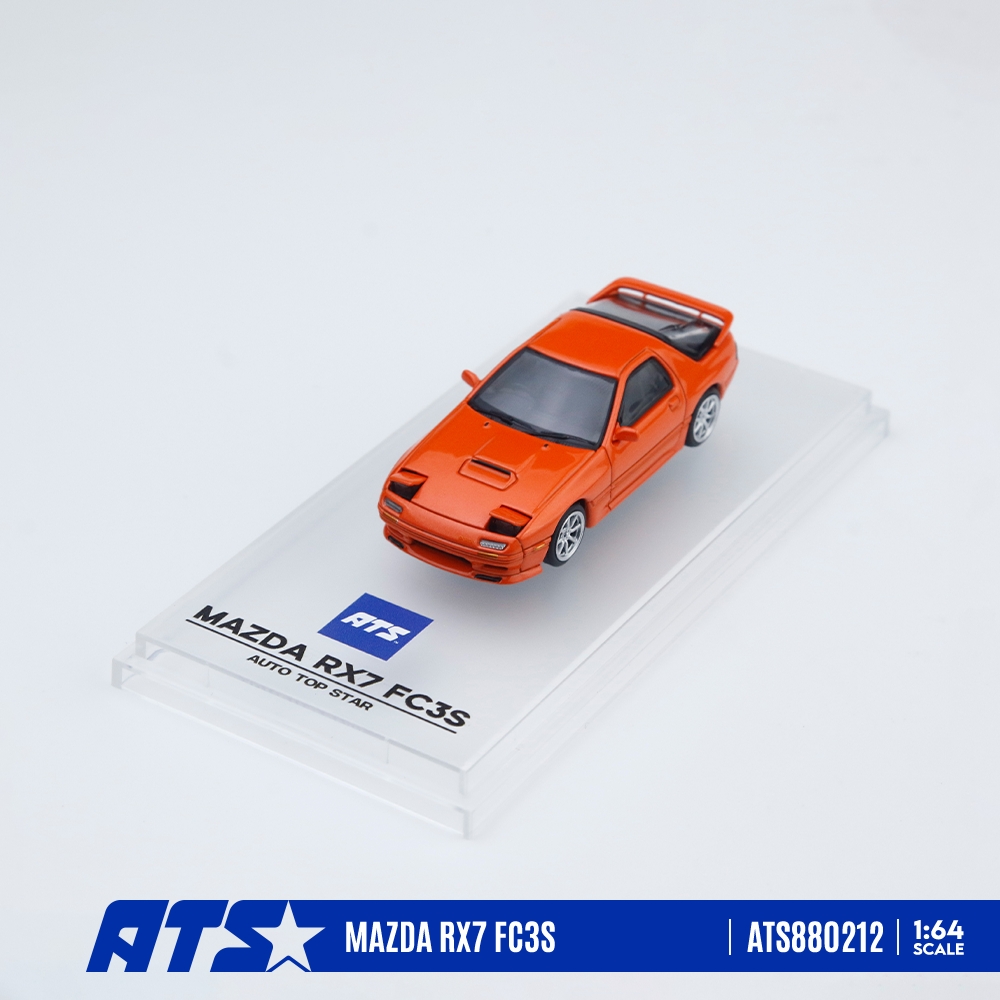 [予約]ATS MODELS 1/64 (ダイキャスト製) MAZDA RX-7 FC3S メタリックオレンジ
