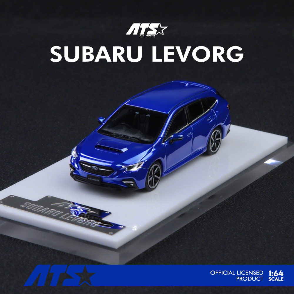 [予約]ATS MODELS 1/64 (ダイキャスト製)  SUBARU LEVORG メタリックブルー