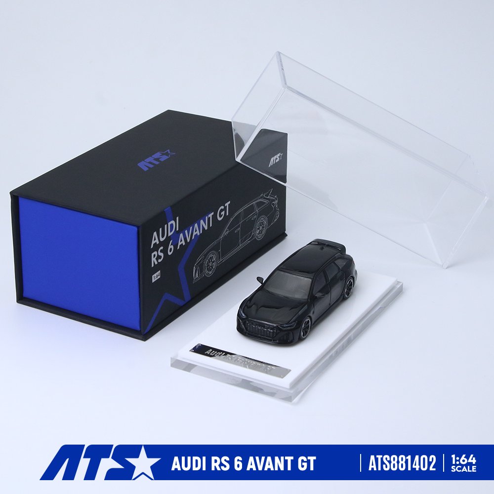 [予約]ATS MODELS 1/64 (ダイキャスト製) AUDI RS 6 AVANT GT ブラック