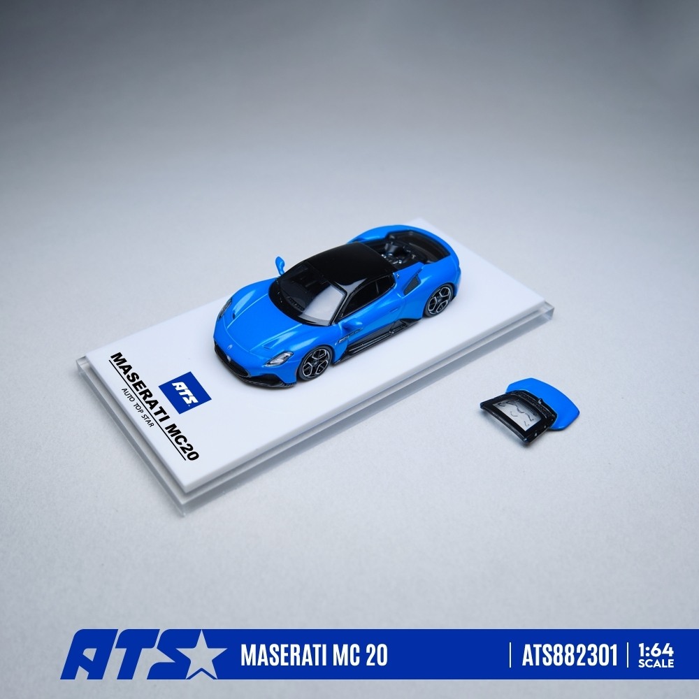 [予約]ATS MODELS 1/64 (ダイキャスト製) MASERATI MC20 ブルー