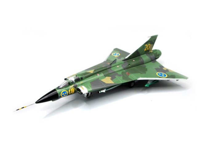 Aviation72 1/72 (ダイキャスト製) SAAB J35J DRAKEN スウェーデン空軍 スプリンター計画