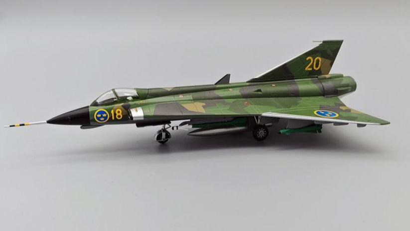 [予約]Aviation72 1/72 (ダイキャスト製) SAAB J35J DRAKEN スウェーデン空軍 スプリンター計画