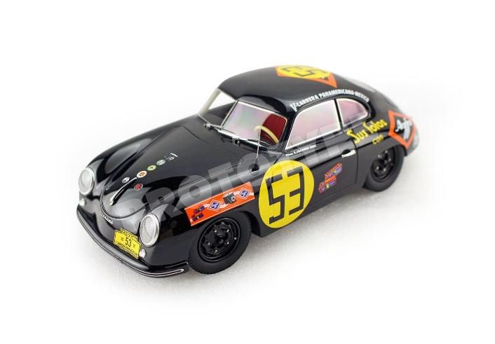 [予約]BBR MODELS 1/18 (レジン製) Porsche 356A - 4th Carrera Panamericana 1954 Agfa - Hans Joachim Hirz car n53 ※ケース付