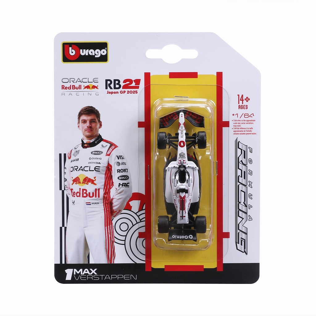 [予約]BURAGO(ブラーゴ) 1/64 (ダイキャスト製) オラクル レッドブル レーシング RB21 2025 日本GP No,1 M.フェルスタッペン