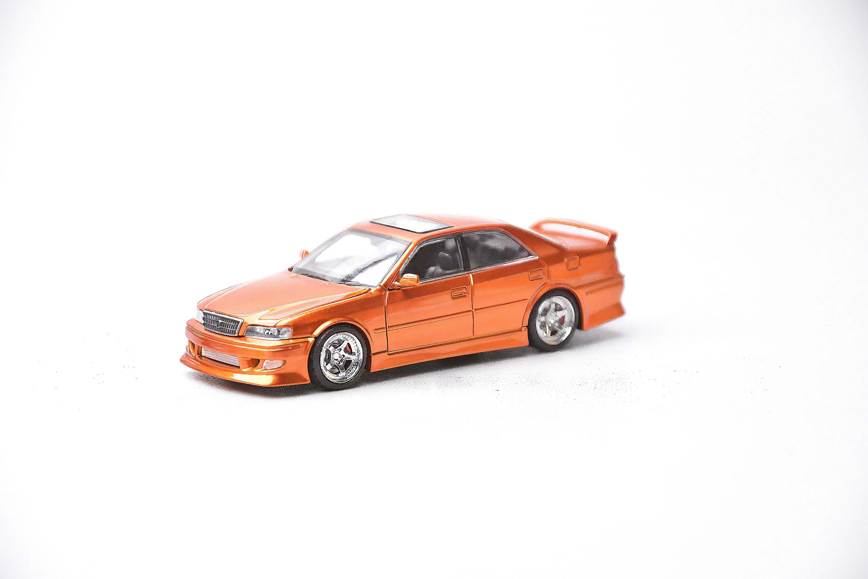 [予約]MODEL 1(モデルワン) 1/64 (ダイキャスト製) トヨタ チェイサー JZX100 カスタムバージョン オレンジ