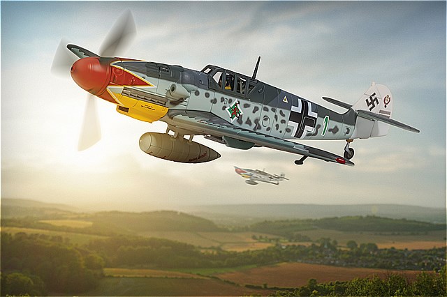 CORGI(コーギー) 1/72 (ダイキャスト製) メッサーシュミット Bf109G-6