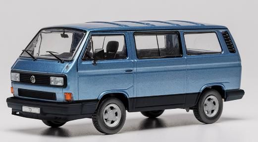 [予約]ixo(イクソ) 1/43 (ダイキャスト製) フォルクスワーゲン T3 マルチバン 1989 メタリックブルー