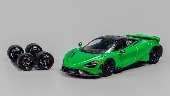 CM・MODEL(CMモデル) 1/64 McLaren 765LT グリーンクローム ガリバー