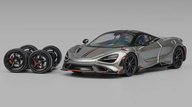 [予約]CM・MODEL(CMモデル) 1/64 (ダイキャスト製) Mclaren 765LT シルバーグレー