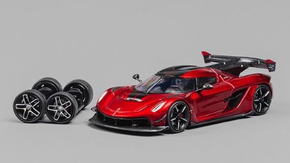 CM・MODEL(CMモデル)  1/64 (ダイキャスト製) Koenigsegg ジェスコ アタック チェリーレッドメタリック