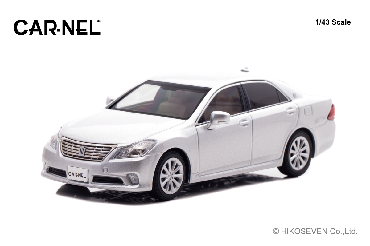 [予約]CAR-NEL(カーネル) 1/43 (ダイキャスト製) トヨタ クラウン ロイヤルサルーン G (GRS202) 2010 Silver Metallic Limited 300pcs