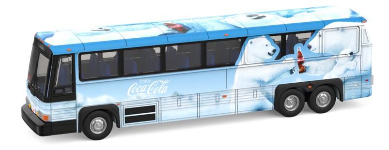 TINY(タイニー) Tiny City (ダイキャスト製)シングルデッキバス "COCA COLA Polar Bear"