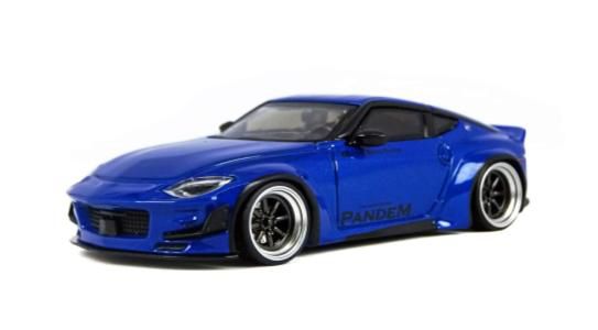D MODEL 1/64 (ダイキャスト製) Nissan Z Pandem ブルー