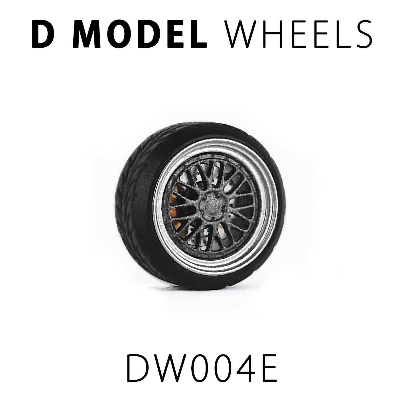 D MODEL 1/64用 ドレスアップパーツシリーズ Wheels No.4 (Silver/Gray)