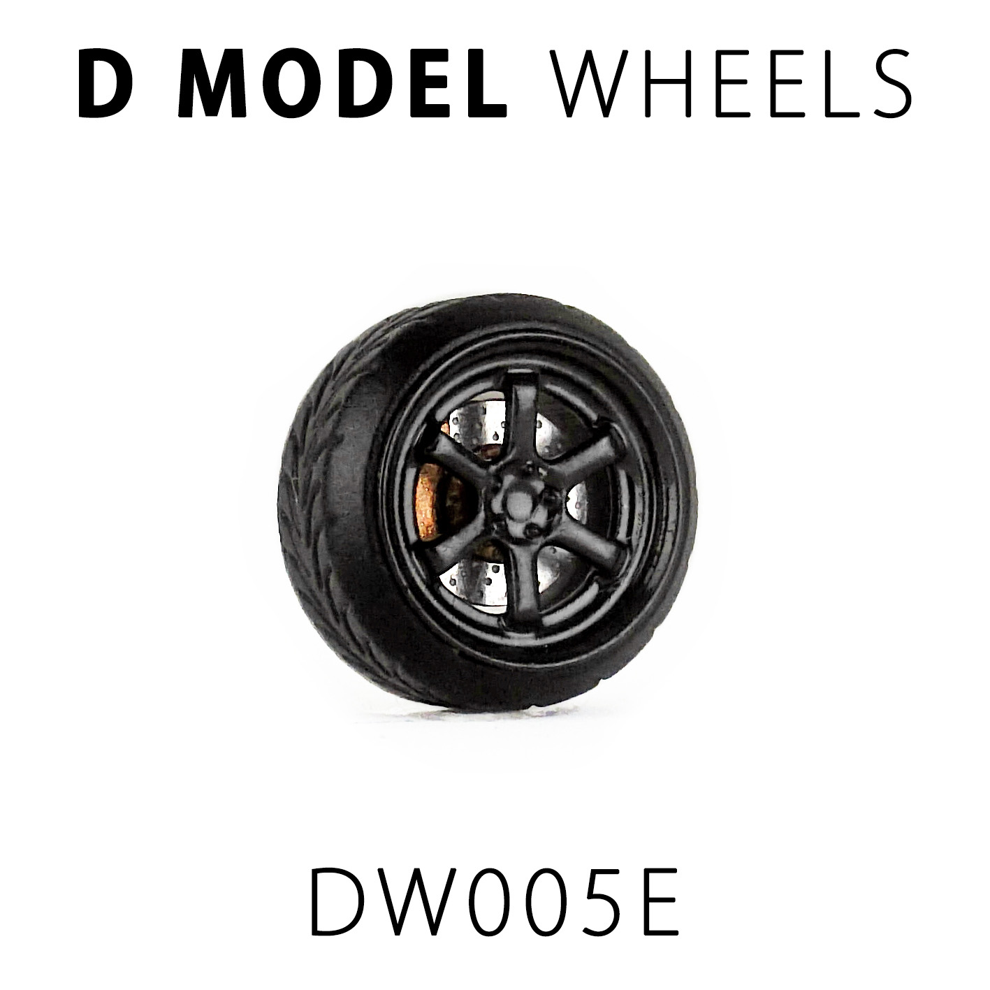 D MODEL 1/64用 ドレスアップパーツシリーズ Wheels No.5 (Black)