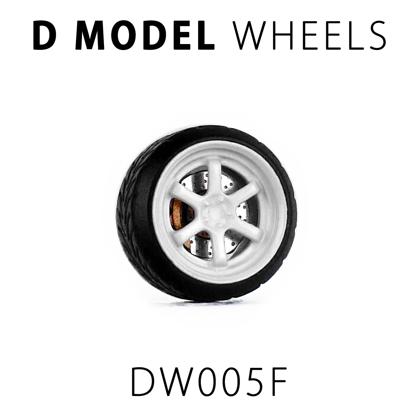 D MODEL 1/64用 ドレスアップパーツシリーズ Wheels No.5 (White)