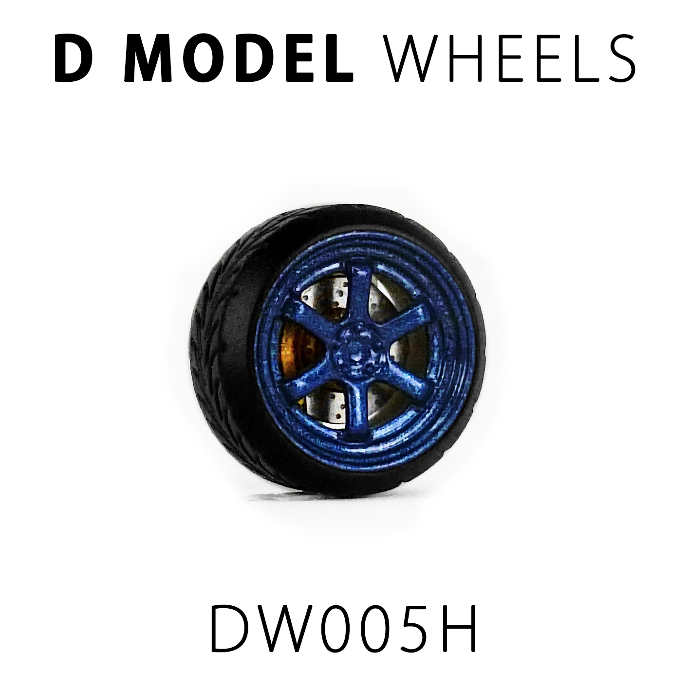 D MODEL 1/64用 ドレスアップパーツシリーズ Wheels No.5 (Mag Blue)