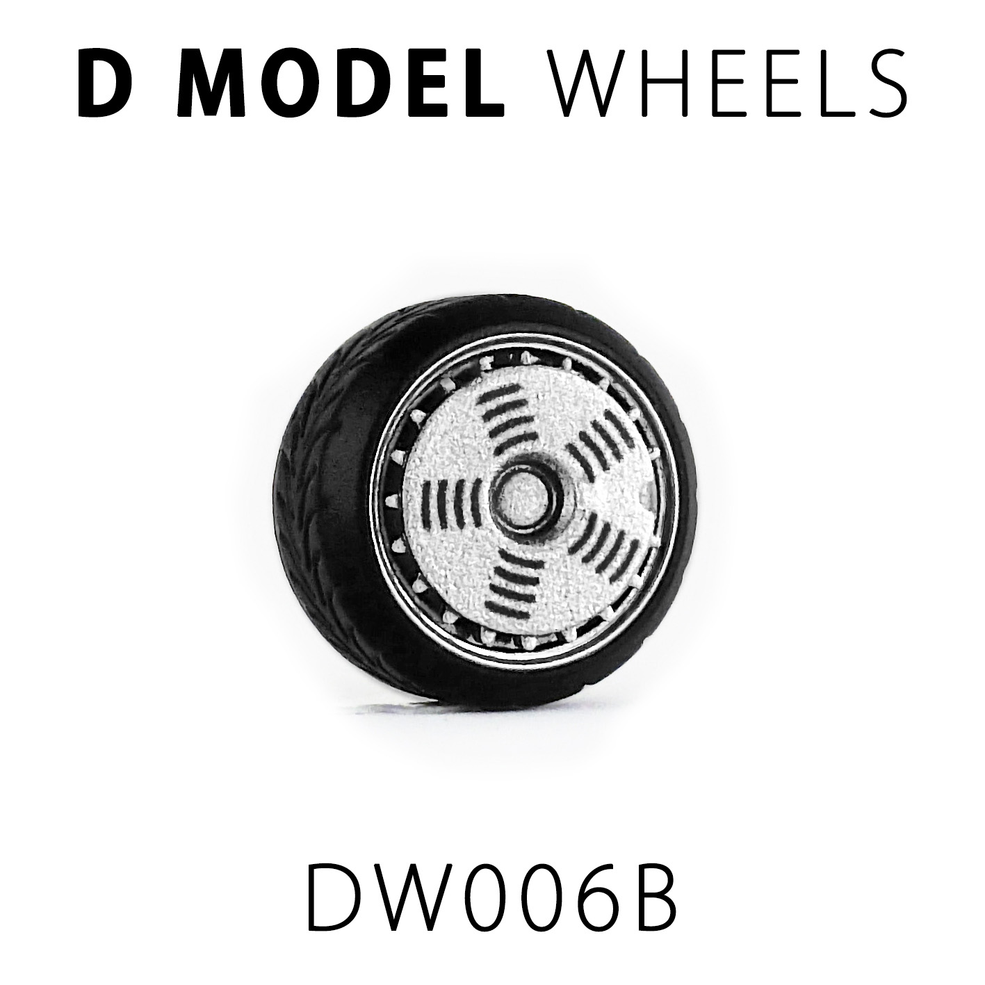 D MODEL 1/64用 ドレスアップパーツシリーズ Wheels No.6 Classic Racer (Silver)