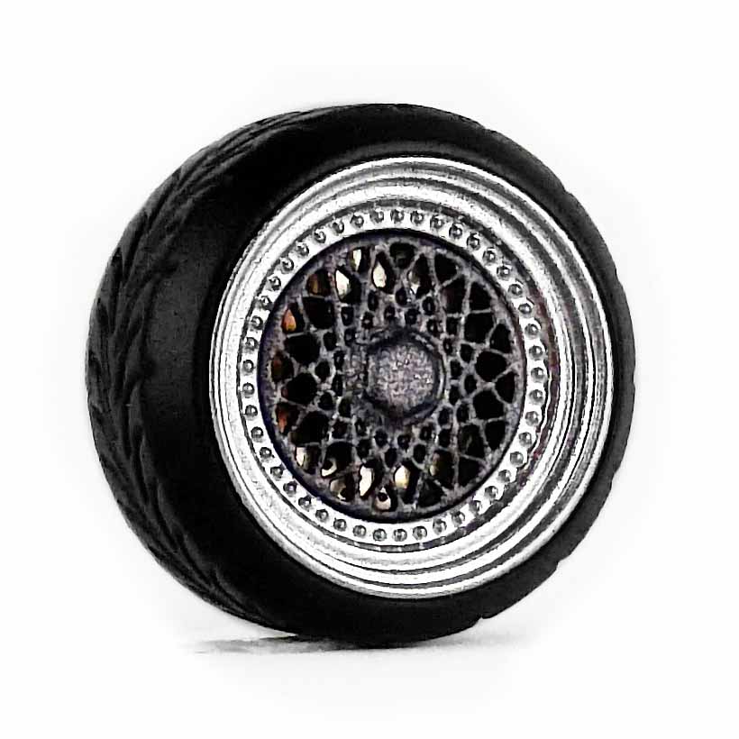 D MODEL 1/64用 ドレスアップパーツシリーズ D Model Wheels No.9 (Siilver/Dark Grey)