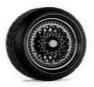 D MODEL 1/64用 ドレスアップパーツシリーズ D Model Wheels No.9 (Black)