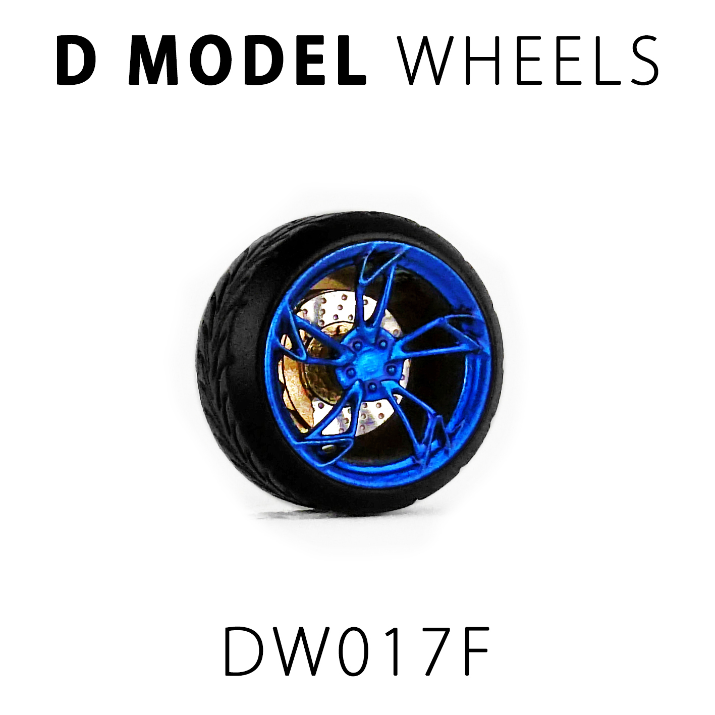 D MODEL 1/64用 ドレスアップパーツシリーズ D Model Wheels No.17 (Peeka Blue)
