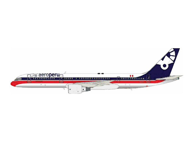 [予約]EL AVIADOR MODELS 1/200 (ダイキャスト製) 757-200 AeroPeru 25 years livery N53AW