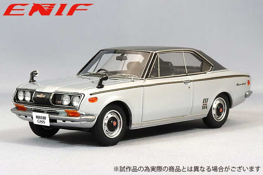 ENIF(エニフ) 1/43 (レジン製) トヨペット コロナ マーク II 1900 ハードトップ GSS 1971年型 シルバープラチナメタリック