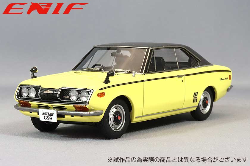 ENIF(エニフ)  1/43 (レジン製) トヨペット コロナ マーク II 1900 ハードトップ GSS 1971年型 イエロートパーズ