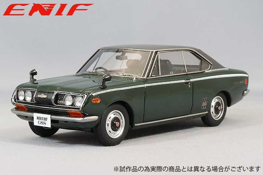 ENIF(エニフ) 1/43 (レジン製) トヨペット コロナ マーク II 1900 ハードトップ GSS 1971年型 ブラックライトニング