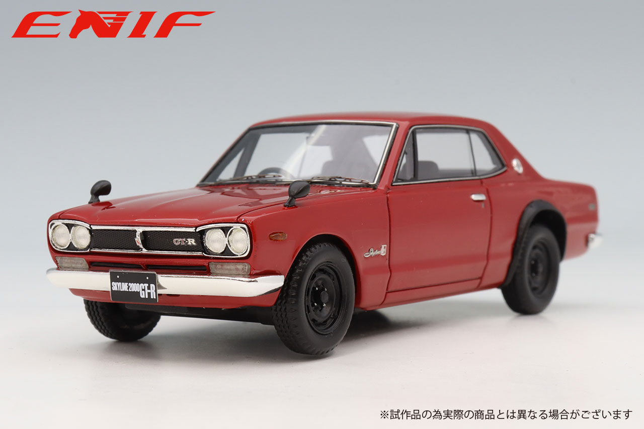 [予約]ENIF(エニフ) 1/43 (レジン製) 日産 スカイライン 2000 GT-R 2ドア HT（KPGC10） レッド