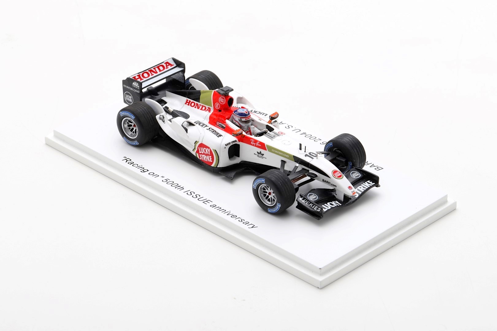 ー品販売 on特注BAR006 racing スパーク USAGP Sato Takuma ミニカー