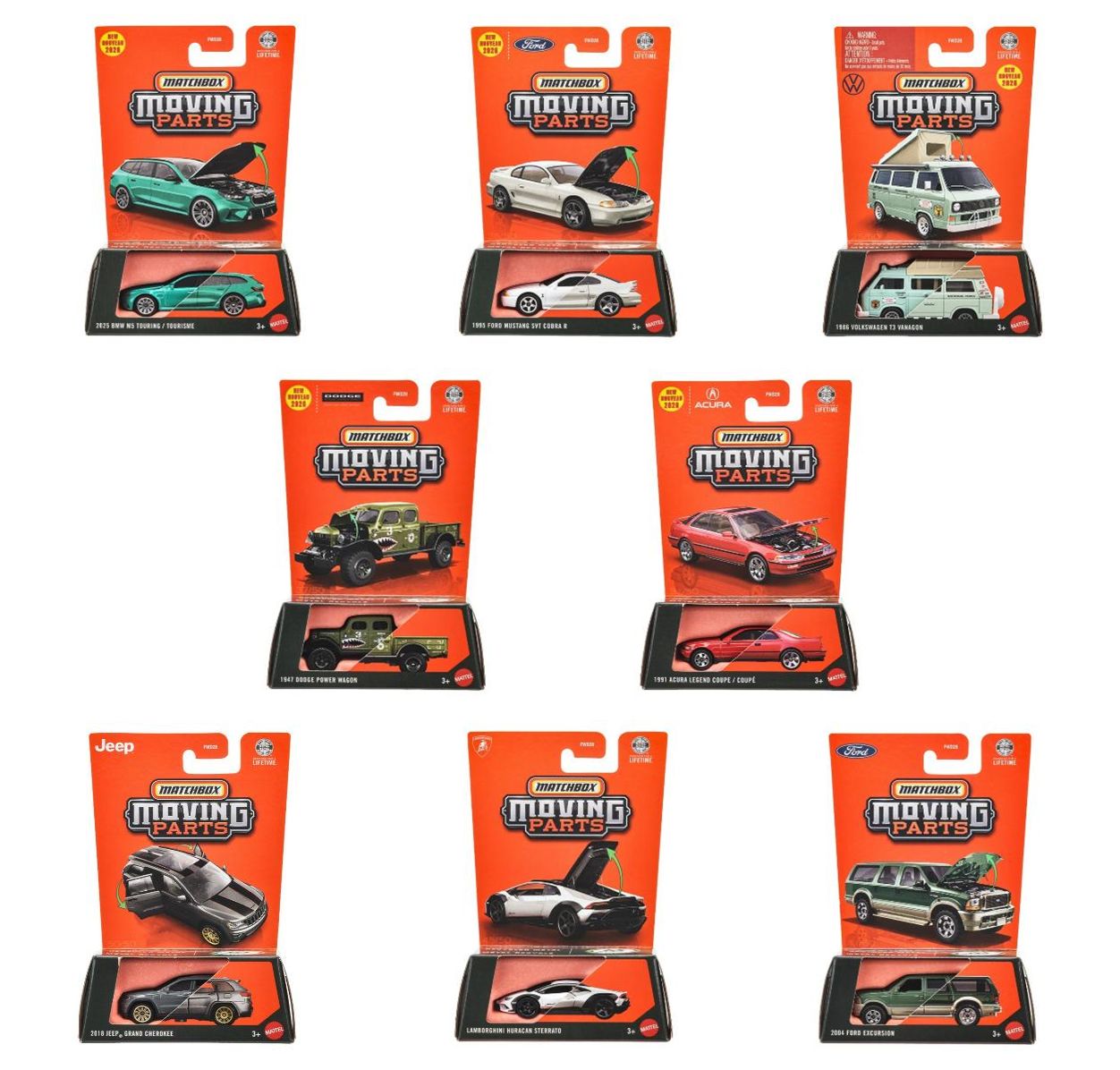 [予約]MATCHBOX ノンスケール (ダイキャスト製) ムービングパーツ　アソート