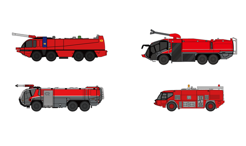空港消防車 ミニカー （ローゼンバウアー パンサー 6×6 空港用