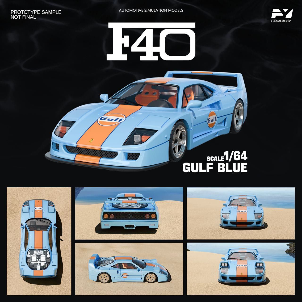 Finclassically 1/64 (ダイキャスト製) F40 Gulf