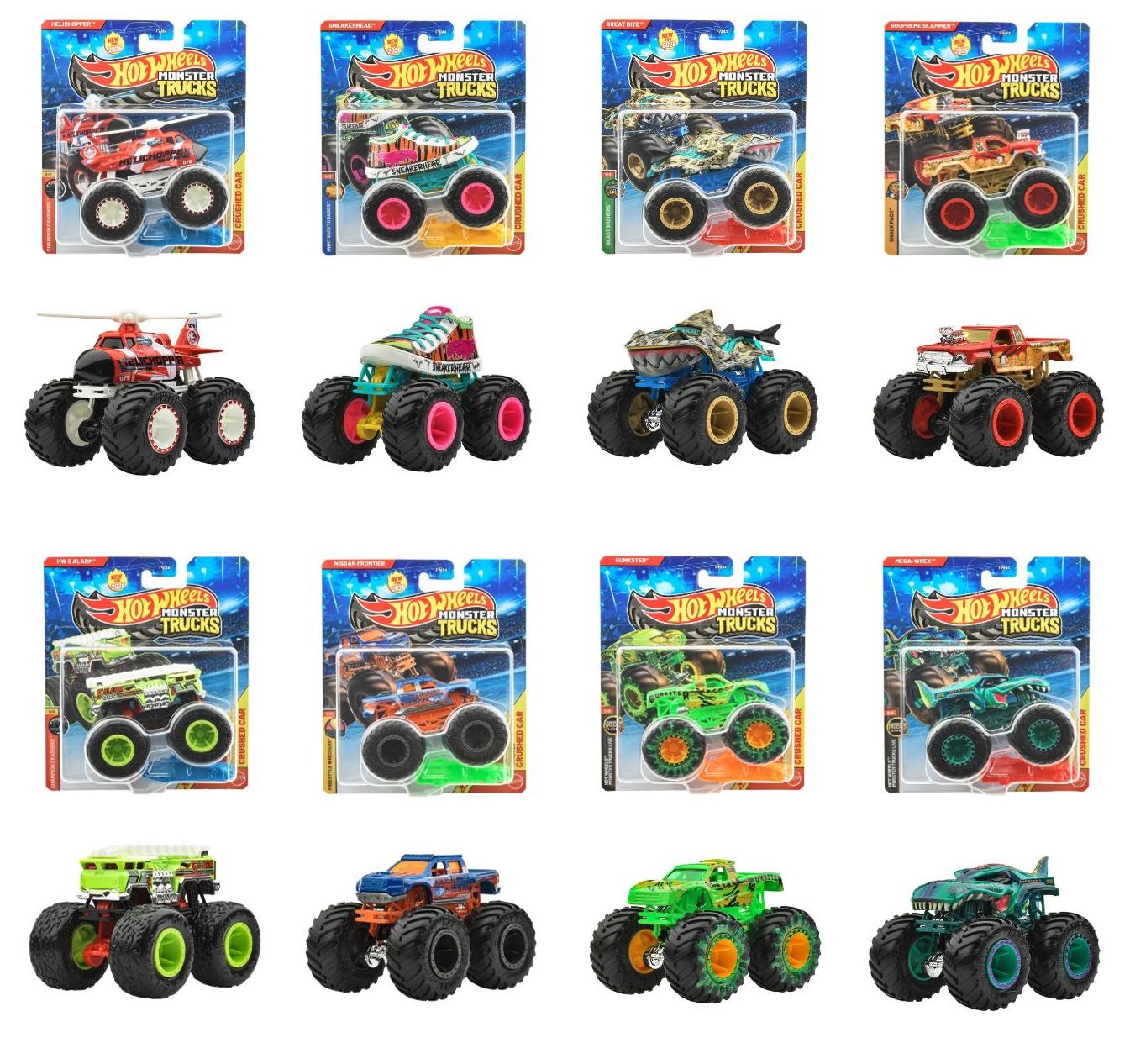 Hot Wheels (ダイキャスト製) モンスタートラック1/64 アソート