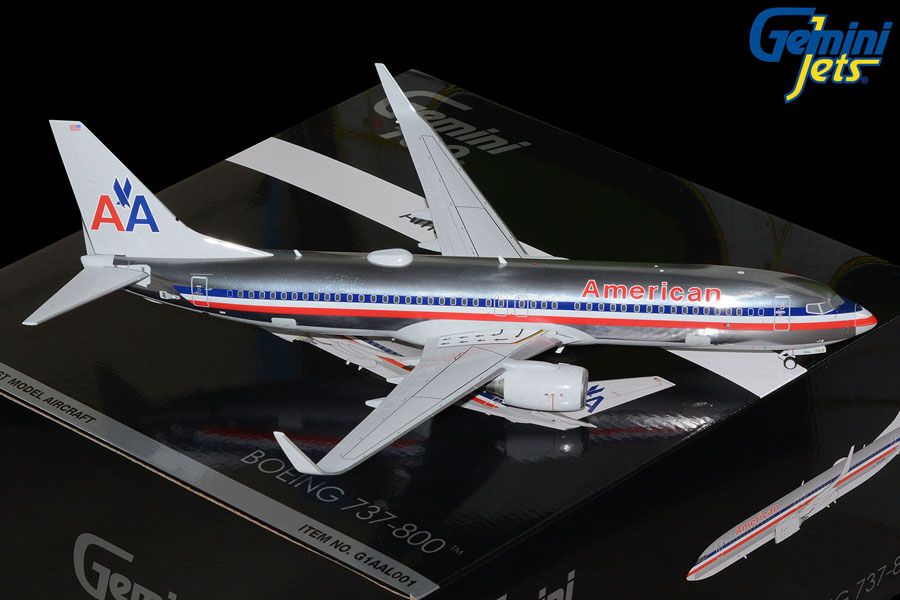 Gemini Jets 1/100 (ダイキャスト製) 737-800W アメリカン航空 N921NN polished （1/100 scale）